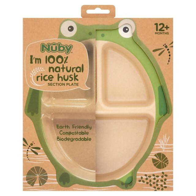 Nuby Rice Husk Section Plate 12+ Months