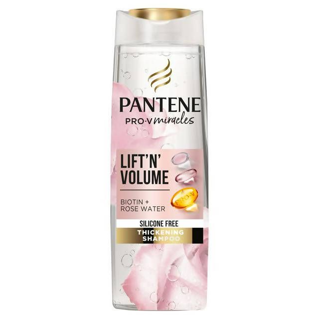 Pantene Pro-V Lift & Volume Silicone Free Shampoo with Biotin & Rose Water 400ml shampoo & conditioners Sainsburys   