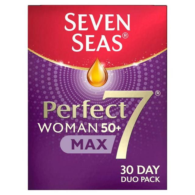 Seven Seas Perfect7 Woman 50+ Multivitamin & Omega-3 Capsules 30 Day Duo Pack