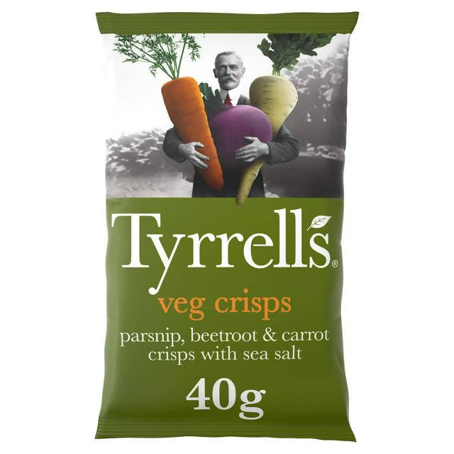 Tyrrells Mixed Root Vegetable Crisps 40g gluten free Sainsburys   