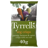 Tyrrells Mixed Root Vegetable Crisps 40g gluten free Sainsburys   